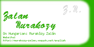 zalan murakozy business card