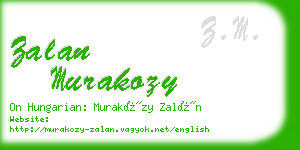 zalan murakozy business card